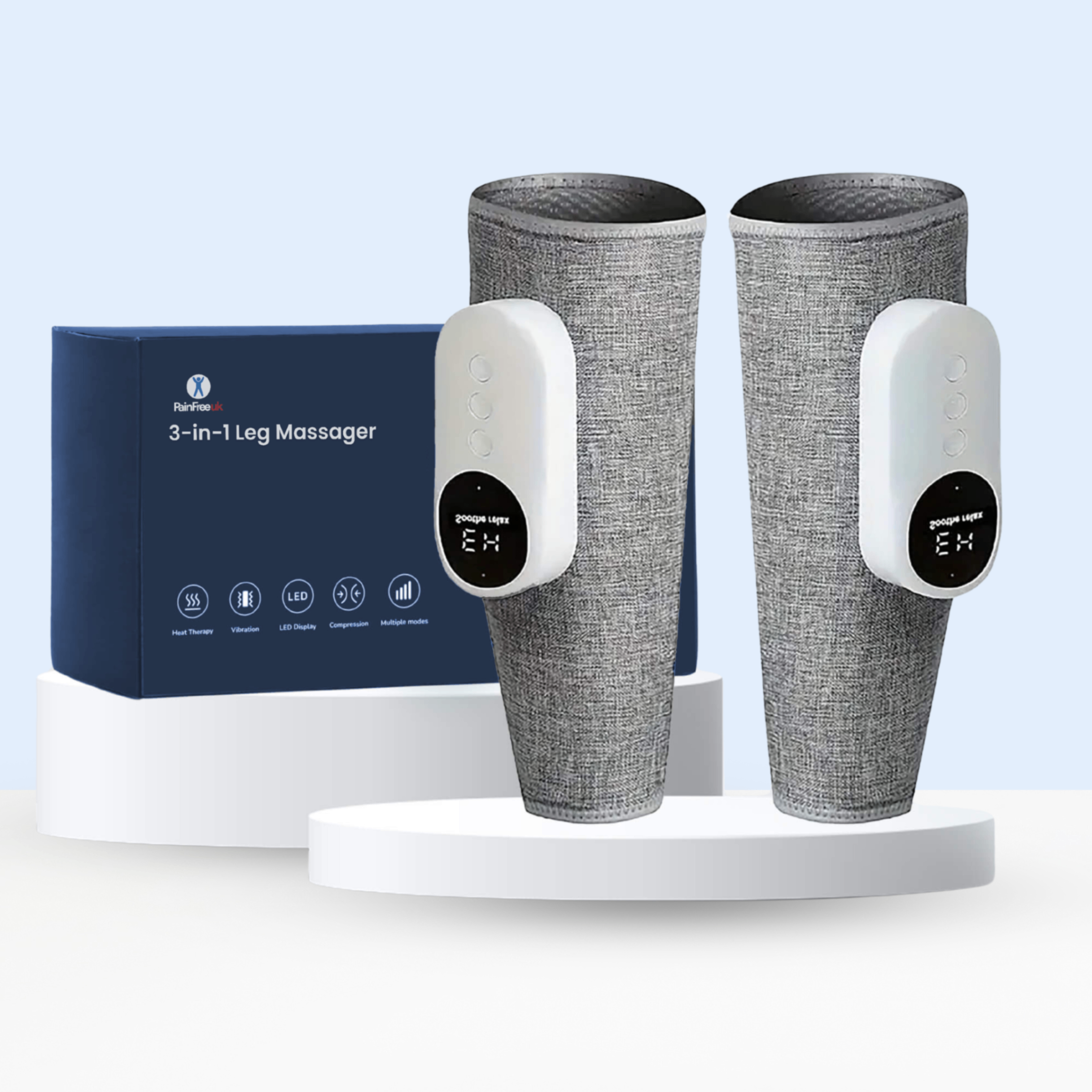 2x Pain Free UK™ 3-in-1 Leg Massager - Quick Relief for Foot Pain in Just 15 Minutes a Day*